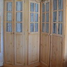 Corner wardrobes in Chester home