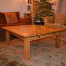 Bespoke oak coffee table