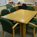 Handcrafted meeting room table